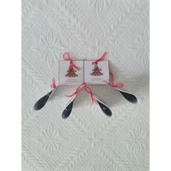 Özel Tasarım Hazır Paketlenmiş Kınamıza Hoşgeldiniz Yazılı Hediyelik Dağıtmalık Kına 50 Adet