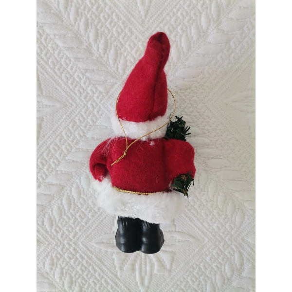 Yılbaşının semboli Asılabilir Noel Baba Figürü 12 CM