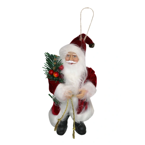 Yılbaşının semboli Asılabilir Noel Baba Figürü 12 CM