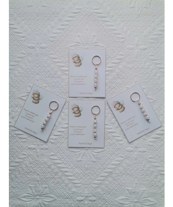 100 Adet Beyaz Anahtarlık Dualarla Büyü Yazılı Hastane,Yeni Doğan, 40 Mevlidi, Dağıtmalık Hediyelik