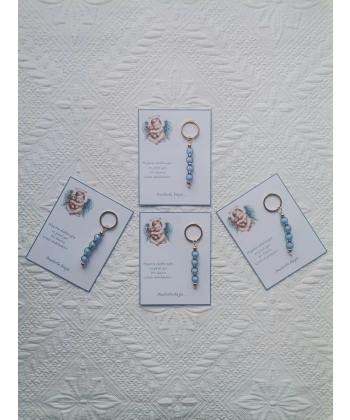 100 Adet Yeni Doğan Hastane ve 40 Mevlidi Bebek Mevlidi Dağıtmalık Mavi Anahtarlık Hediyelik