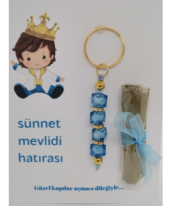 25 Adet Çocuk Görsel Hazır Paketlenmiş Hediyelik Dağıtmalık Sünnet Kınası ve Anahtarlık