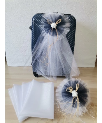 10 Adet 100X300 Kristal Bohça Süsleme Tülü 10 Adet Bohça Süsü Düğün Nikah Kına Bohçası Süsü