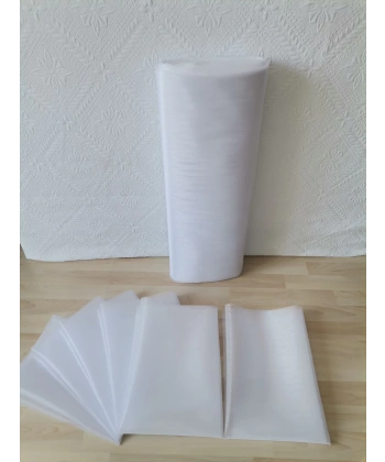 10 Adet Beyaz 100X300 Kristal Tül Düğün Bohça Süsü Nikah Bohça Süsü Nişan Bohça Süsleme Tülü