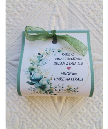 100 Adet Kişiye Özel Tasarım Hazır Paketlenmiş Dağıtmalık Umre Hatırası Hediyelik Kına