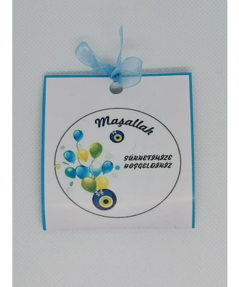 75 Adet Özel Tasarım Hazır Paketlenmiş Hediyelik Dağıtmalık Maaşallah Yazılı Sünnet Kınası