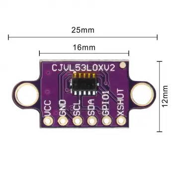 GY-VL53L0XV2 Lazer Mesafe Ölçme Sensörü 940nm VL53L0X Modülü