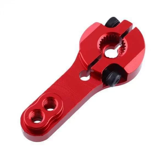 25T Servo Metal Kolu Kırmızı - Yarım