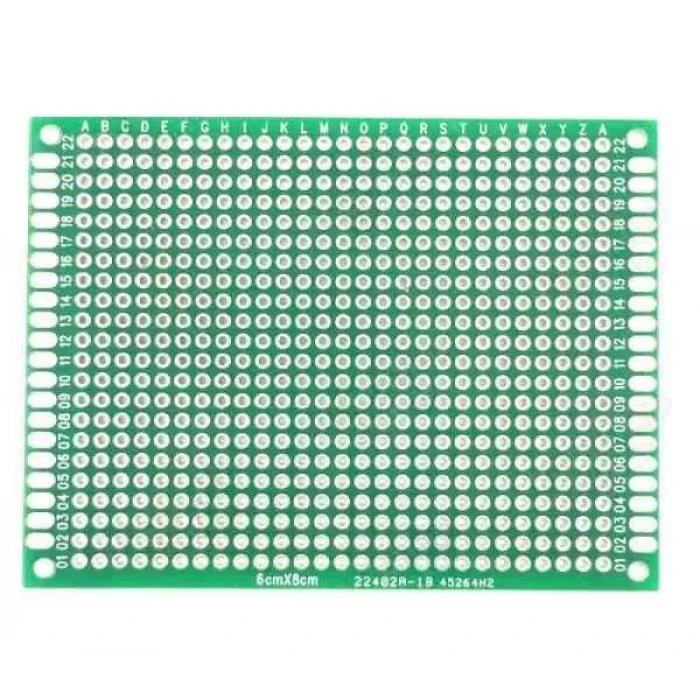 6x8 cm Çift Yüzlü Delikli Pertinaks Plaket