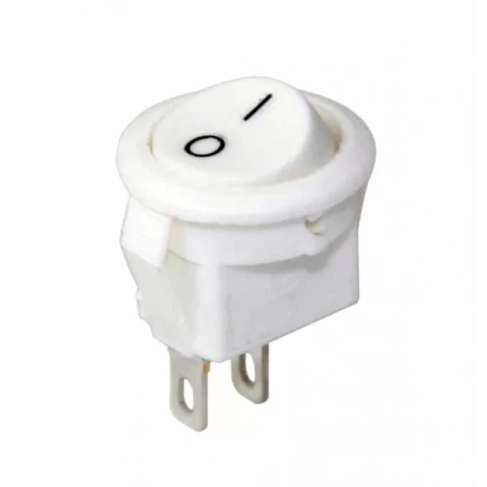16mm On-Off Power Switch Anahtar 2P - BEYAZ
