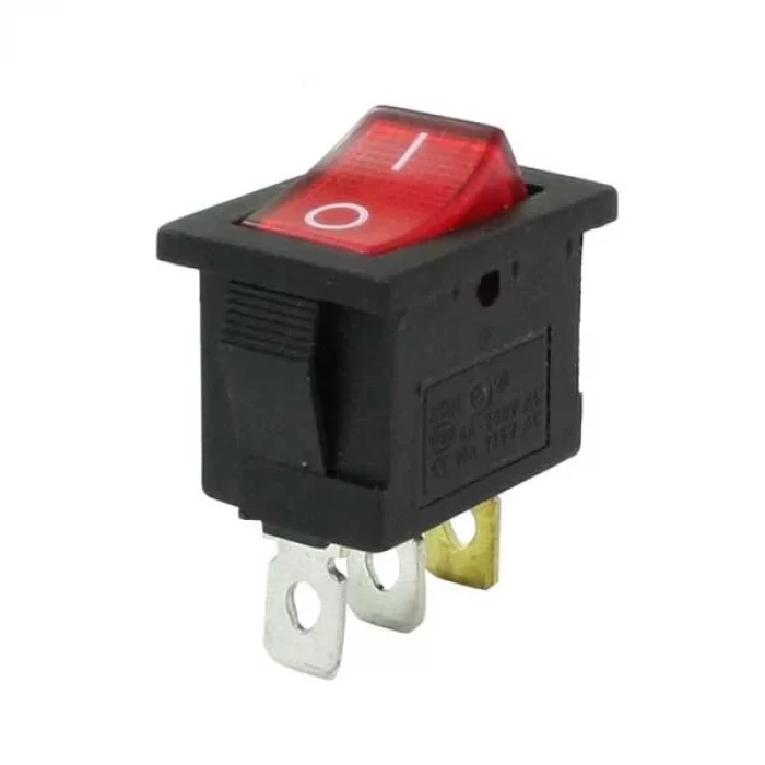 21x15mm Işıklı On-Off Switch Anahtar 3P