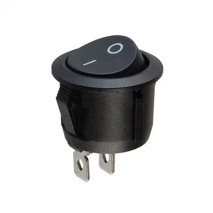 16mm On-Off Power Switch Anahtar 2P - SiYAH