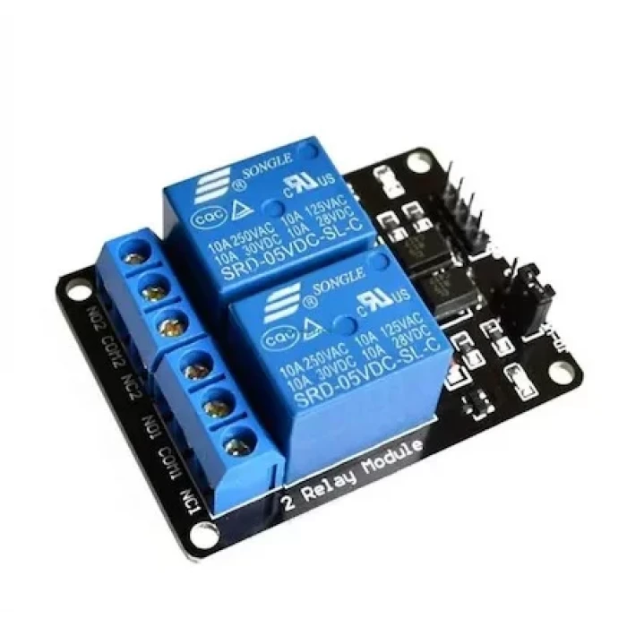 Arduino Röle Modülü 2 Kanal 12V - Optocoupler Korumalı
