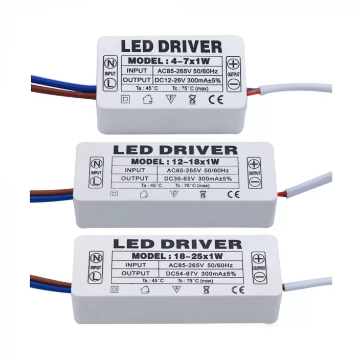 25 - 36 x 1W 300mA Led Sürücü Sabit Akım Led Driver