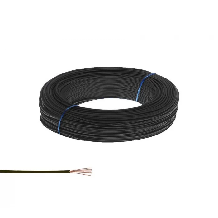 Çok Damarlı Zil Teli - Montaj Kablosu (5 metre) SiYAH kablo