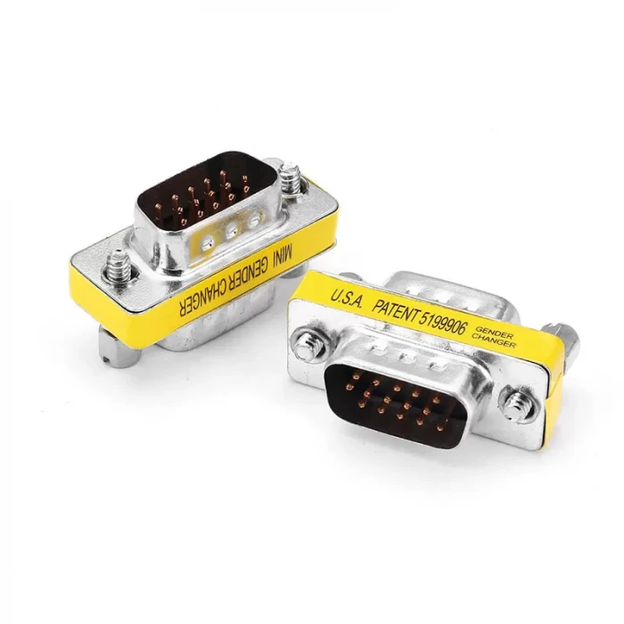 DB-15 Konnektör DB15 D-SUB Plug 15 Pinli Erkek - Erkek 3 Sıralı Soket