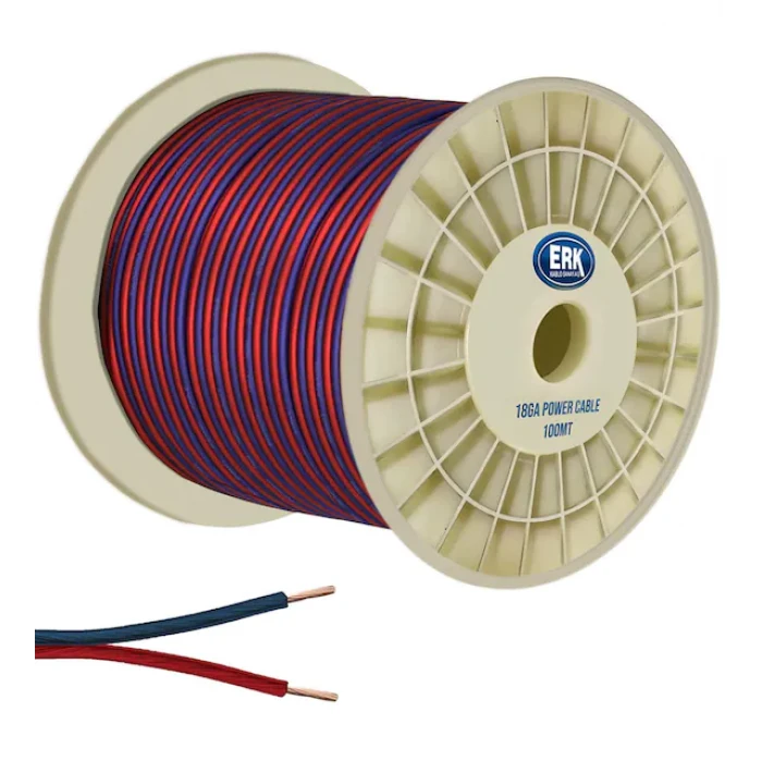 Erk Oto Tesisat Hoparlör Kablosu Silikon 18GA 1 Metre