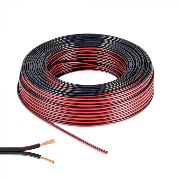 Hoparlör Kablosu 2x0.5 SiYAH - 1 Metre