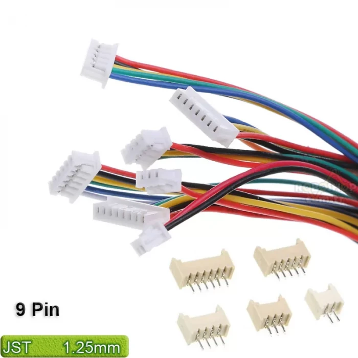 JST 1.25 mm 9 pin Konnektör 9P