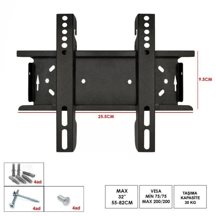 Lcd Askı Aparatı Sabit 32 55-82cm Polsat
