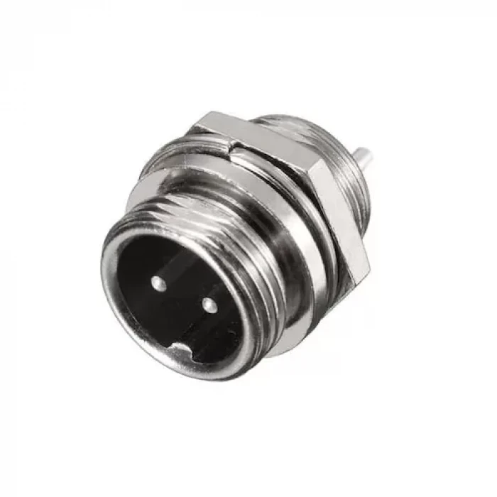 Mike Konnektör Fiş 2 Pin 16mm Erkek