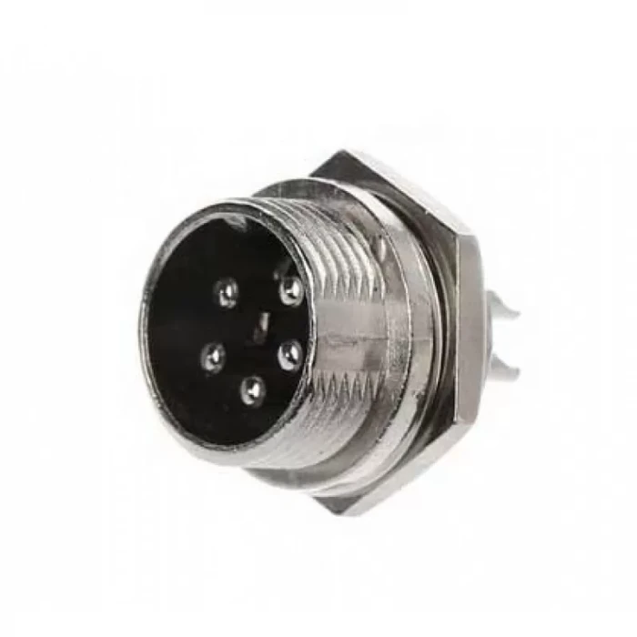 Mike Konnektör Fiş 5 Pin 16mm Erkek