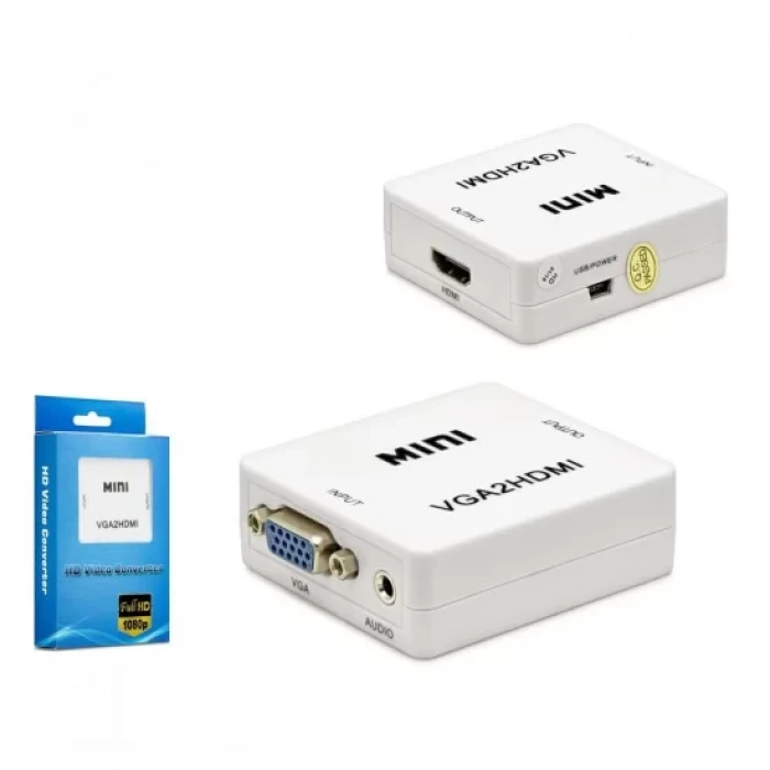 Vga To Hdmi Görüntü Ve Ses Aktarici Converter Hadron Hn-224