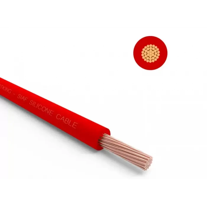 1 metre Yumuşak Silikon Kablo 1x1.5 mm2 SIAF 16 AWG - KIRMIZI
