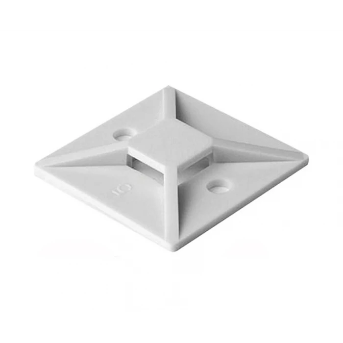 25x25Mm Kare Yapışkanlı Kroşe Kablo Bağı Kablo Tutucu