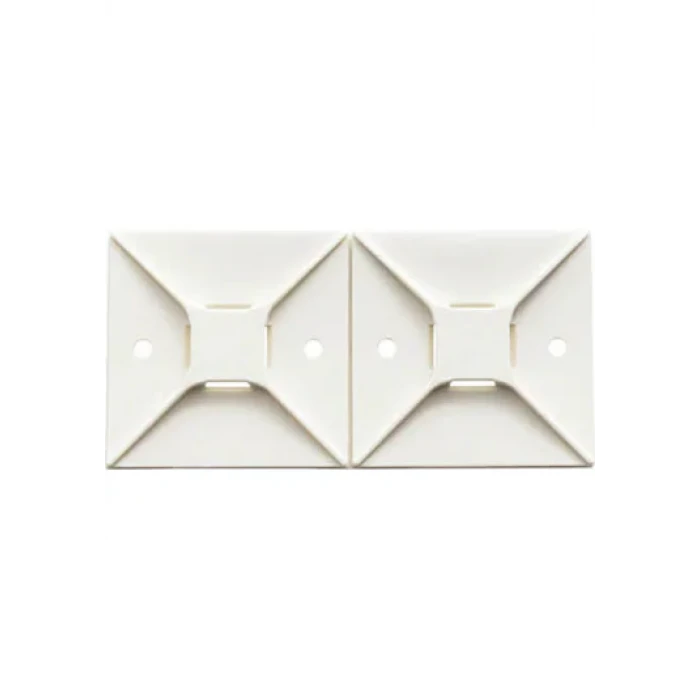 25x25Mm Kare Yapışkanlı Kroşe Kablo Bağı Kablo Tutucu