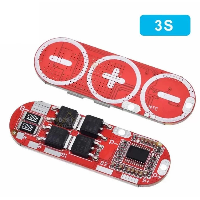 3S 25A Lityum Batarya BMS Balans Kartı - 18650 Pil Şarjı için Uygun
