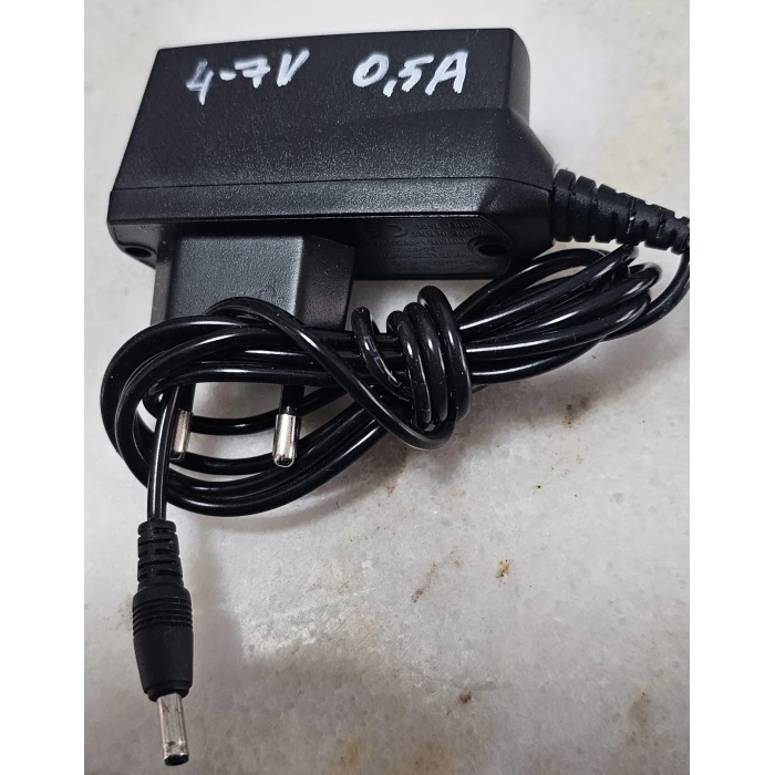 4-7V 500 mA 3.5 mm Kalın Nokia Çıkışlı Adaptör