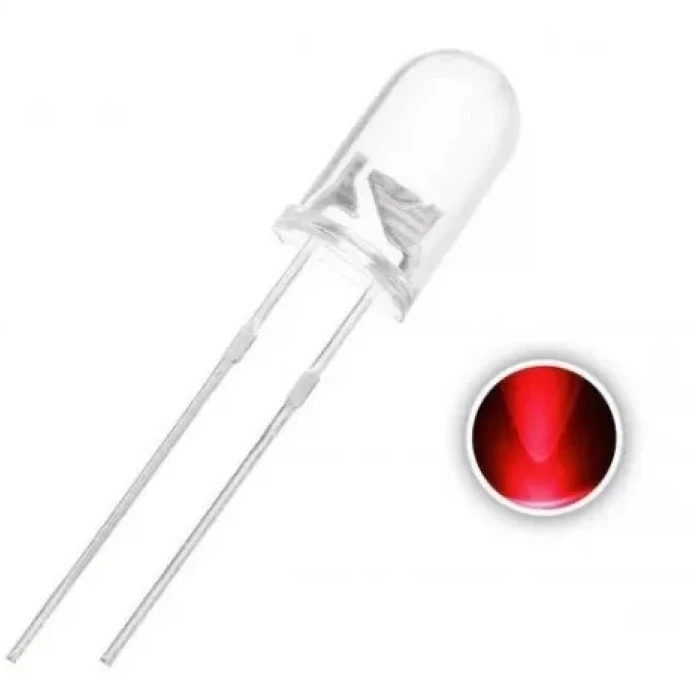 5mm LED Ultra Parlak 14000 -16000 Mcd Kırmızı