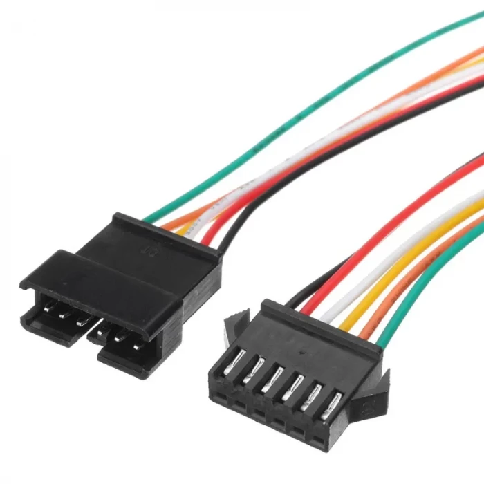 6 Pin JST-SM Kablo Dişi + Erkek