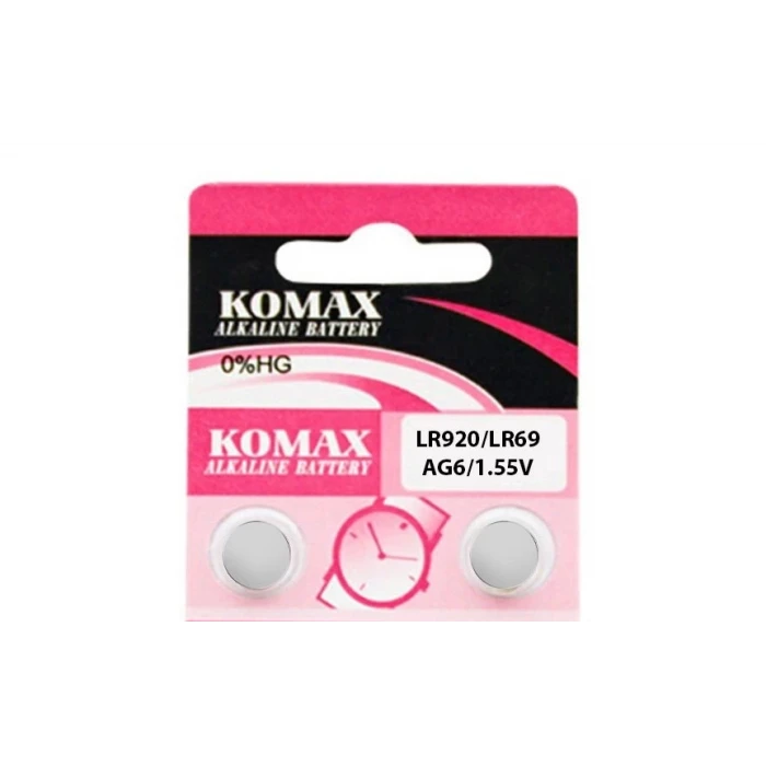 AG6 LR920 1.5V Düğme Pil Komax