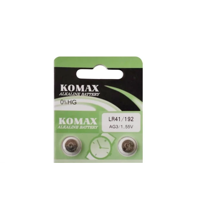 AG3 LR41 1.5V Düğme Pil Komax