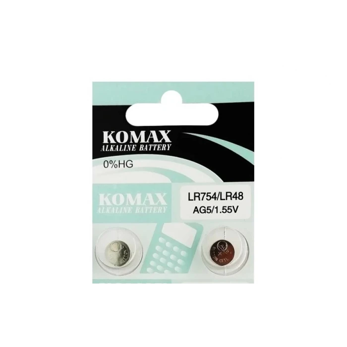 AG5 LR754 1.5V Düğme Pil Komax