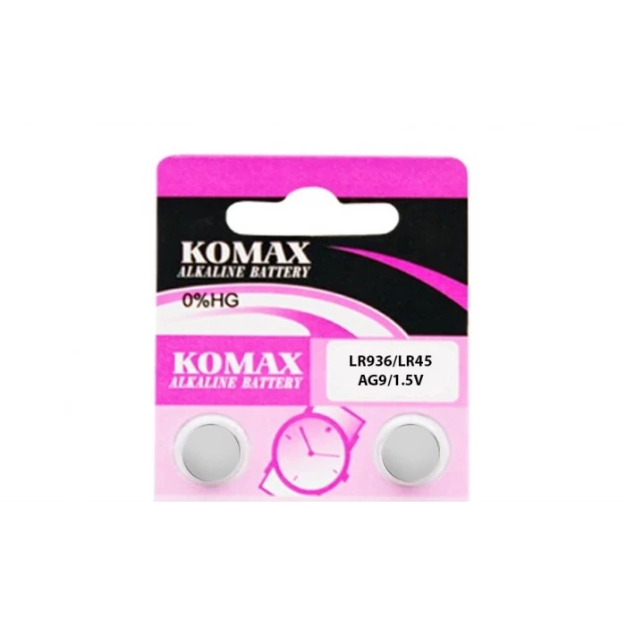 AG9 LR936 1.5V Düğme Pil Komax