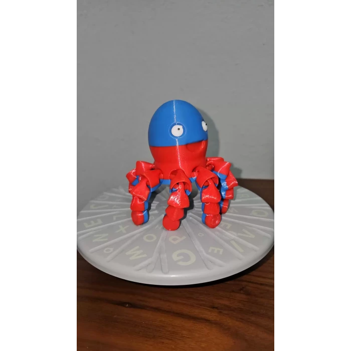 Ahtapot Renkli 13 cm Yumuşak Esnek Kollu Karakter