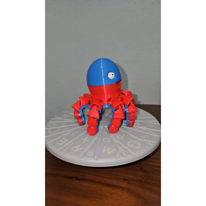 Ahtapot Renkli 13 cm Yumuşak Esnek Kollu Karakter