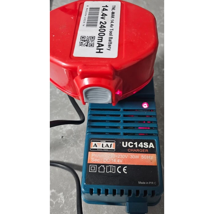 Atlas Star 14.4V ve DBK EAS 142 14.4V Sıfır Batarya Şarj Aleti 2 Adet Matkap