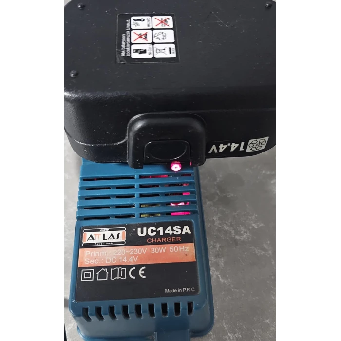 Atlas Star 14.4V ve DBK EAS 142 14.4V Sıfır Batarya Şarj Aleti 2 Adet Matkap