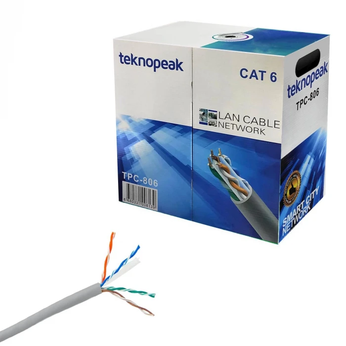 CAT6 KABLO 24AWG 1 MT TEKNOPEAK TPC-806