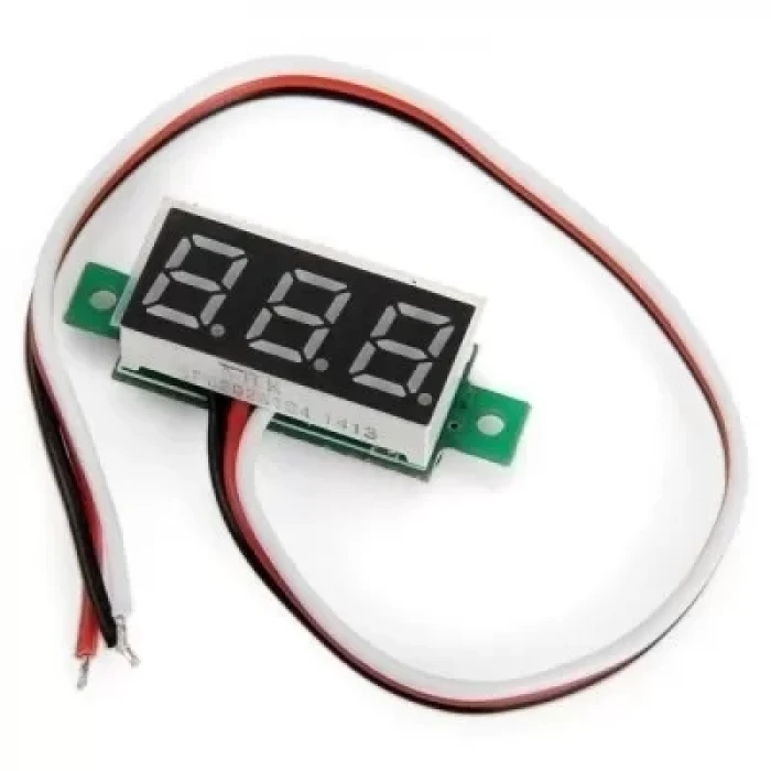 Dijital Mini DC Voltaj Göstergesi Voltmetre KIRMIZI Display 0-100V