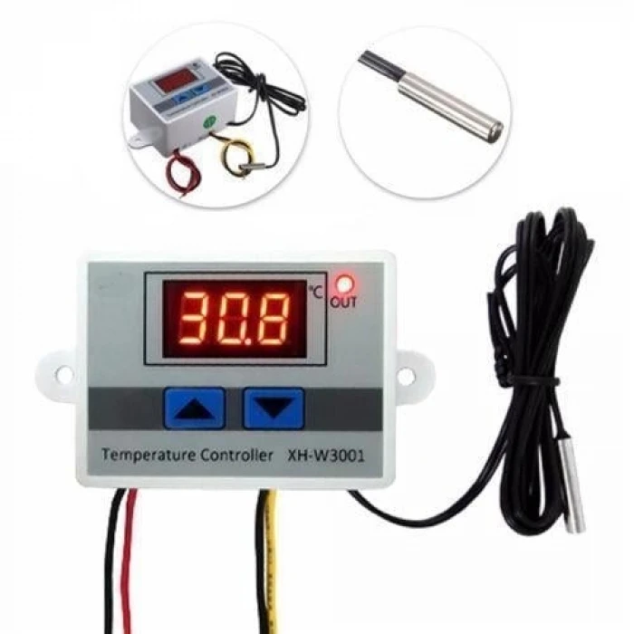 HW-735 / XH-W3001 / HW-W3001 Dijital Termostat - 220VAC - 1500W