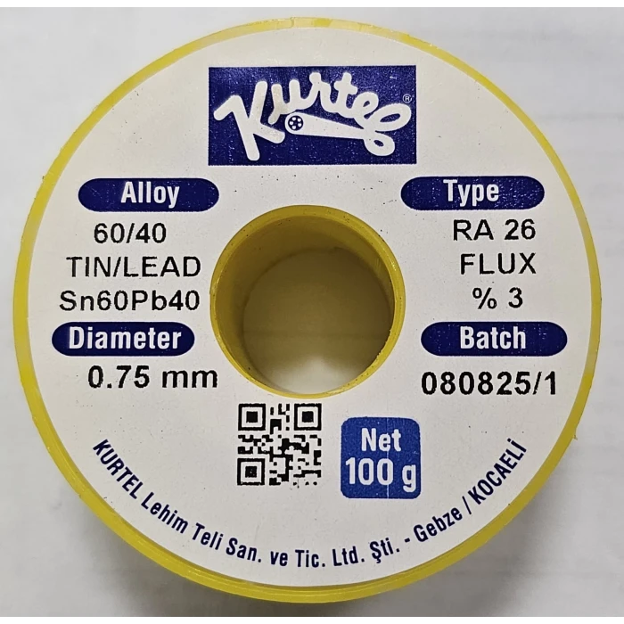 Kurtel 60/40 100gr 0.75mm Lehim Teli