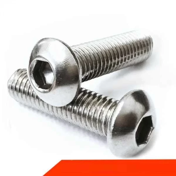 M3 x 45mm M3x45 Paslanmaz Çelik inox Bombe Başlı imbus Alyan Vida Civata