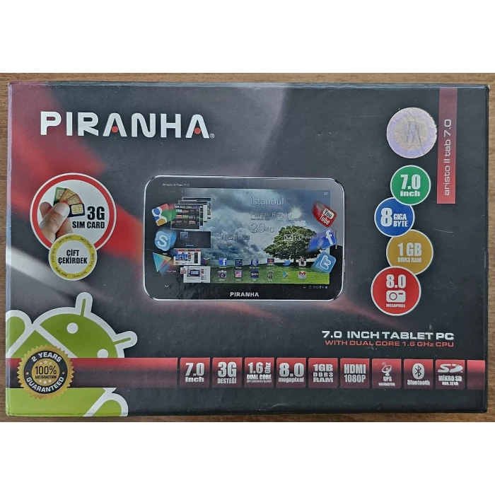 Piranha Aristo II 2 adet tablet