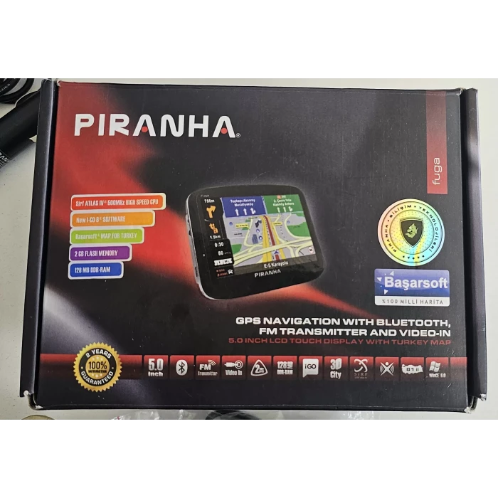 Piranha FUGA 5.0 GPS igo Batarya sııfır