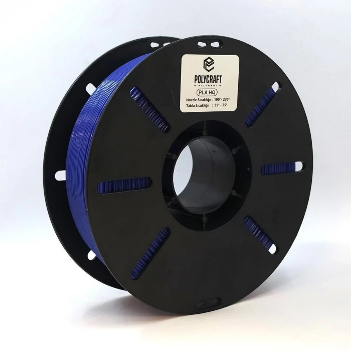 Polycraft PLA HQ (Plus) Filament 1.75 mm - 1 kg - Şeffaf Koyu Mavi
